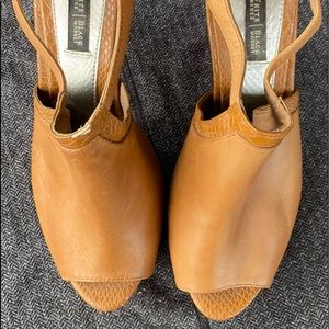 Neutral stilettos worn twice